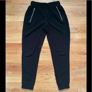High Waisted Black Joggers